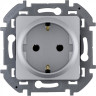 Розетка силовая Legrand Inspiria 2K+3 алюминий, 673722