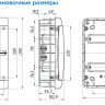 Щит Tekfor CVN 40-18-1 IP41, с белой дверцей