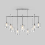 Потолочная люстра со стеклянными плафонами 60144/10 хром