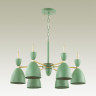 3785/6 MODERNI LN19 274 зеленый, золото Люстра E27 6*60W 220V GEMMA
