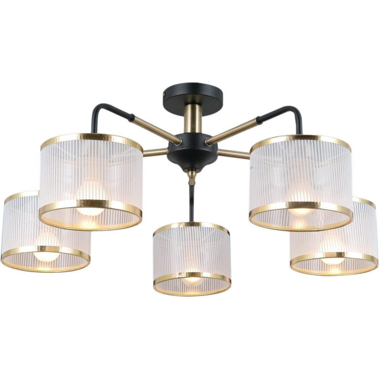 Потолочная люстра Illumico IL0337-5CSQ-79 BK AB Потолочная люстра Illumico IL0337-5CSQ-79 BK AB