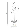 Настольная лампа Azzardo Sybilla 3 table AZ2103