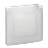 Рамка Legrand Etika на 1 пост, с защитной крышкой IP44, белая 672550