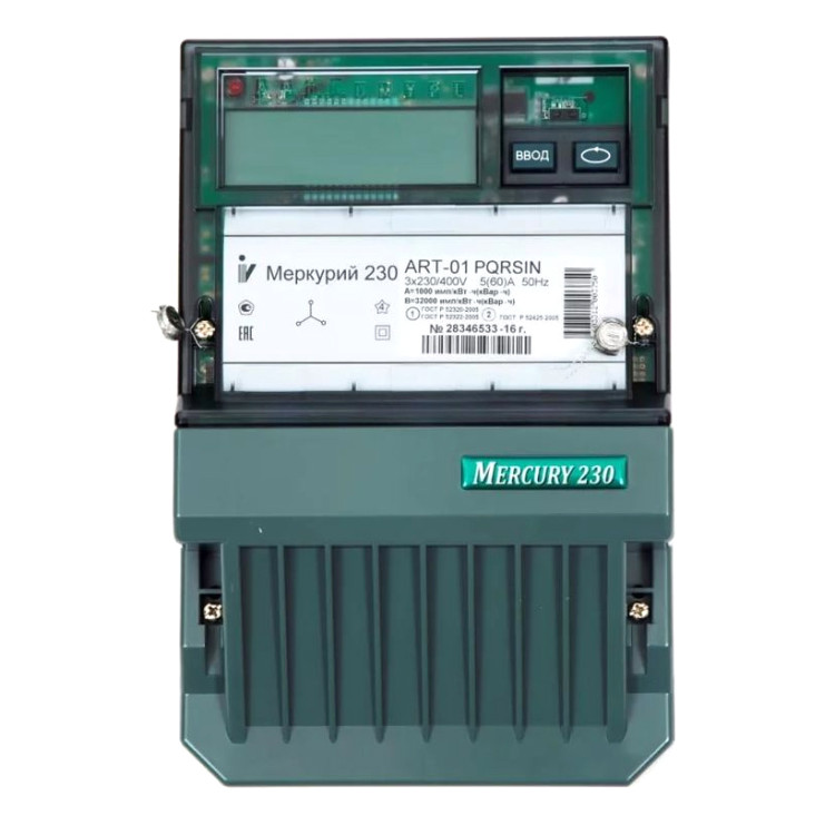 Счетчик Инкотекс Меркурий 230 ART-01 PQRSIN 5-60А/400В