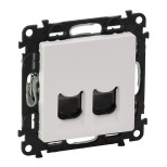 Розетка RJ-45 Legrand Valena Life двойная, cat. 6, до 1000 Мб/с, белая 753443