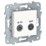 Розетка R-TV/SAT Schneider Electric Unica New оконечная, белая