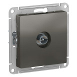 Розетка TV Schneider Electric Atlas Design проходная, сталь