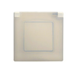 Рамка Legrand Etika на 1 пост, с защитной крышкой IP44, слоновая кость 672560