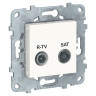 Розетка R-TV/SAT Schneider Electric Unica New белая