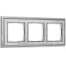Рамка Werkel Palacio Gracia на 3 поста хром/белый WL77-Frame-03 4690389126093