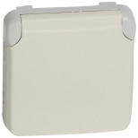Розетка силовая Legrand Plexo IP55 2К+З на винтах, белая 069639