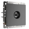 ТВ-розетка Werkel оконечная Графит рифленый WL04-TV 4690389146107