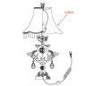 Настольная лампа Odeon Light Safira Hall 2802/1T