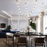 5008/80L L-VISION ODL23 591 золотой/прозрачный/металл/акрил Подвес LED 80W 4000K 4400лм CRYSTAL