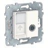 Розетка TV+RJ-45 Schneider Electric Unica New белая