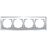 Рамка на 4 поста Werkel Diamant зеркальный W0041220 4690389158858