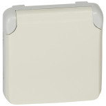 Розетка силовая Legrand Plexo IP55 2К+З белая 069640