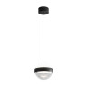 5075/9L L-VISION ODL24 511 черный/прозрачн./молочный/металл/акрил Подвес LED 9W 4000K 480лм RONI