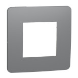 Рамка Schneider Electric Unica Studio Color на 1 пост, дымчато-серый/белый