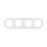 Рамка LK Studio 4-постовая круглая (белый) Vintage-Classic 889404-1