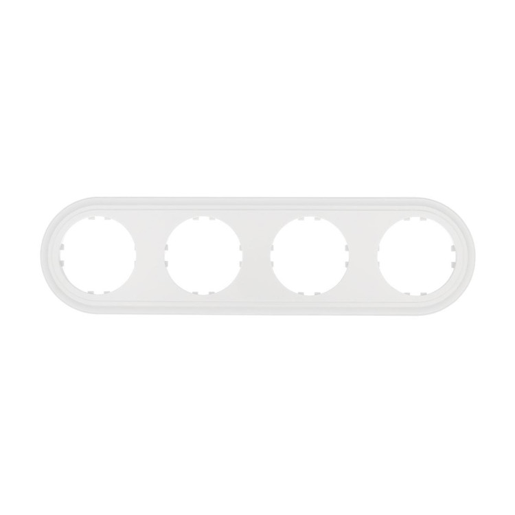 Рамка LK Studio 4-постовая круглая (белый) Vintage-Classic 889404-1