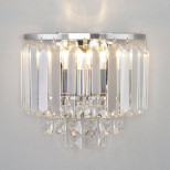 Настенный светильник Eurosvet Torreta 10105/2 хром/прозрачный хрусталь Strotskis
