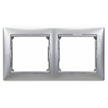 Рамка Legrand Valena Classic на 2 поста, алюминий 770152
