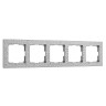 Рамка из поликарбоната на 5 постов Hammer серебряный W0052406