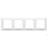 Рамка Legrand Valena Classic на 4 поста, белая 774454