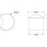 Встраиваемый светильник Outdoor O035-L3W3K