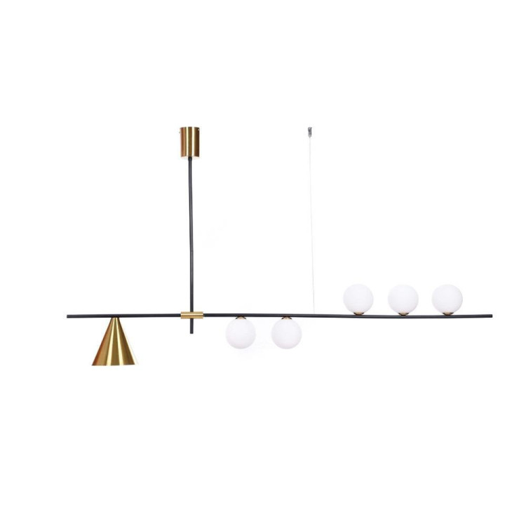 Подвесной светильник Lumina Deco Renzo LDP 6043-6 BK+MD Подвесной светильник Lumina Deco Renzo LDP 6043-6 BK+MD