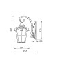 Настенный светильник (бра) Outdoor O413WL-01BZ