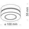 Потолочный светильник Technical C022CL-L12W