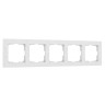 Рамка из поликарбоната на 5 постов Hammer белый W0052401