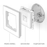 Розетка Ethernet RJ-45 серебряный W1181006
