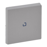 Лицевая панель Legrand Valena Life для одноклавишных выключателей с подсветкой, алюминий 755102