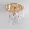 Умная потолочная люстра со стеклянными плафонами 60170 золото
