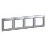 Рамка Legrand Valena Classic на 4 поста, алюминий 770154