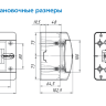 Щит Tekfor CNK 40-06-1 IP41, с прозрачной черной дверцей