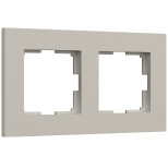 W0022917/ Рамка на 2 поста Slab (дымчатый софт) W0022917
