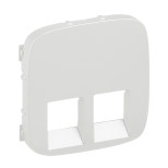 Лицевая панель Legrand Valena Allure для двойных розеток RJ-45 и RJ-11, жемчуг 755429
