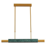 4360/25L MIDCENT ODL24 000 изумрудный мрамор/антич.бронза/металл/акрил Подвесной светильник IP20 LED 25W 3000K 220V MARMI