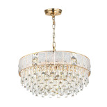 5070/12 HALL (В 2-Х КОРОБКАХ) ODL24 619 золото/прозрачный/матовый/металл/хрусталь/стекло Люстра E14 12*40W FIESTA
