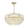 5070/12 HALL (В 2-Х КОРОБКАХ) ODL24 619 золото/прозрачный/матовый/металл/хрусталь/стекло Люстра E14 12*40W FIESTA