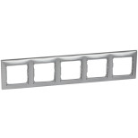 Рамка Legrand Valena Classic на 5 постов, алюминий 770155