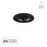 A2865PL-1BK Светильник потолочный встраиваемый FUJI для MR16 Ø88x35мм черный IP20 монтаж Ø75мм
