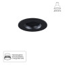 A2865PL-1BK Светильник потолочный встраиваемый FUJI для MR16 Ø88x35мм черный IP20 монтаж Ø75мм