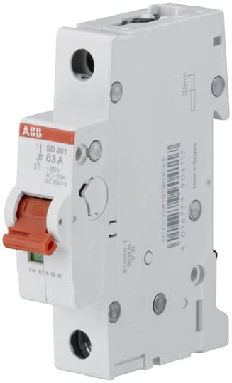 Выключатель нагрузки ABB SD201/40 красный рычаг