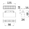 Трековый светильник Technical TR014-2-10W3K-W