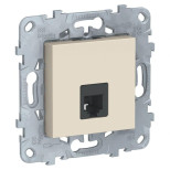 Розетка RJ-11 Schneider Electric Unica New бежевая